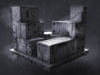 Buildings Revisited concrete rain revision