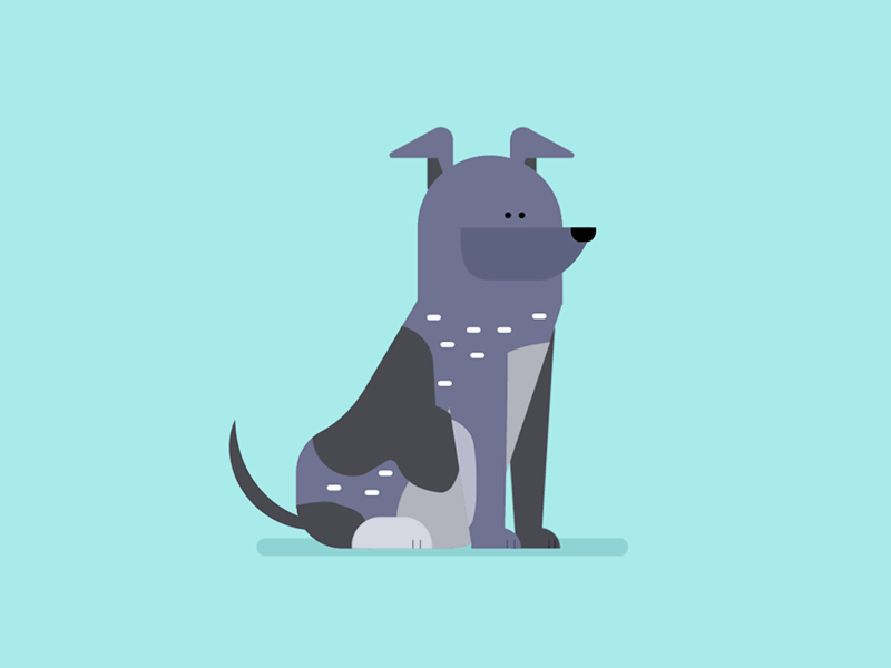 Barking dog 2d animation bark clean cute dog illustration