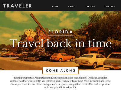 Daily UI 003 003 dailyui experience explore florida landing page travel ui ux