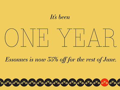 One Year Anniversary Sale! design type type design typography