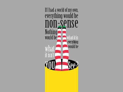 Wonderland alice fun illustration non sense quote wonderland