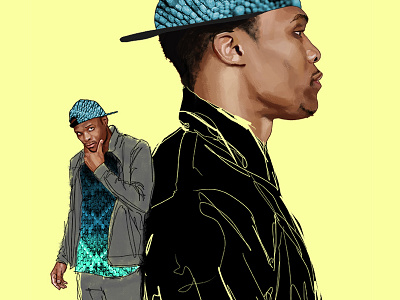 Russell @ Barney's barneys basketball drawing fashion illustration nba nyc okc oklahoma city playoffs russell westbrook thunder