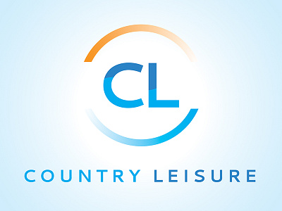 Country Leisure Logo blue clean leisure logo design orange outdoor pool re brand water