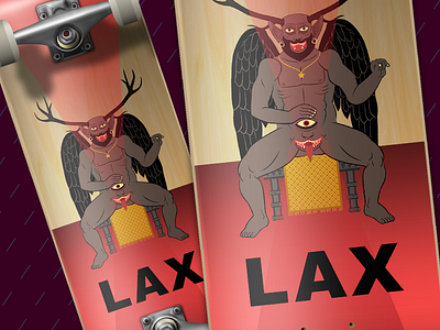 Lax Skateboards illustration vector