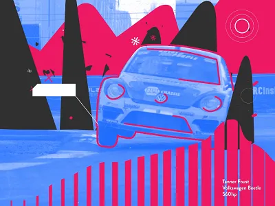 GRC Dallas animated beetle bug car dallas grc illustration patriotic vector vw