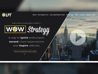 WOW Strategy brand comp conversion landing product strategy ui ux video web wow