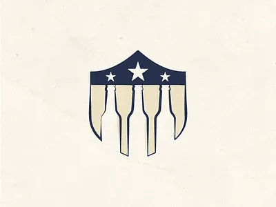 American Craft Beer america beer craft hand drawn icon logo shield usa