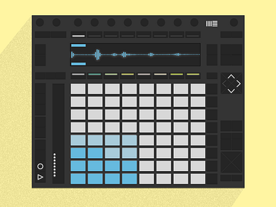 Ableton Push 2 ableton ableton push 2 illustration mac book pro sketch sketch app