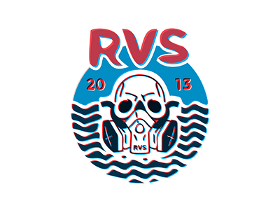 RVS Surfboards branding logo vector