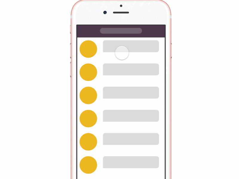 Pull Down animation animation app interface application bot chat communication framer framerjs gif message