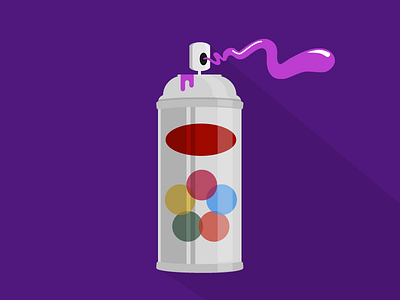 Spray Can flat illustration spray can vector