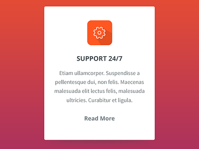 Support clean design orange support ui