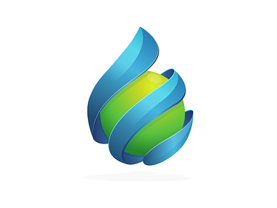 Lottarewards ball blue green logo lottarewards lottery lotto ribbon ripple shades sphere