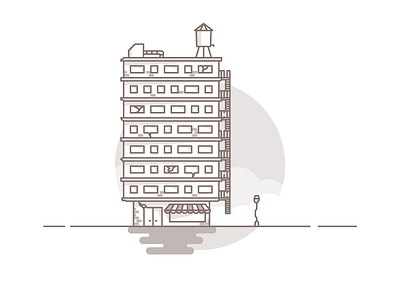 Weekly challenge: #4 High-rise 7 days to create 7daystocreate building challenge design flat graphic graphic design icon illustration logo vector