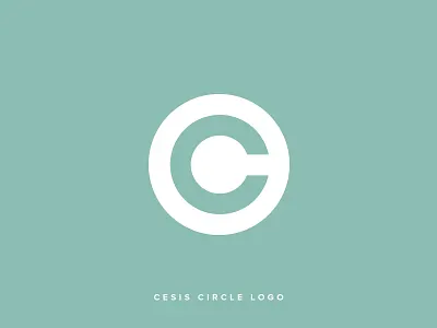 Cesis Circle Logo cesis cesis psd circle green logo logo design modern psd template round logo simple logo