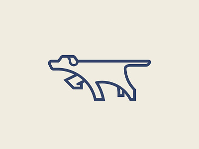 Pointer design dog logo mark pointer symbol