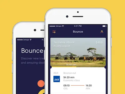 Bounce flight ios iphone ticket travel