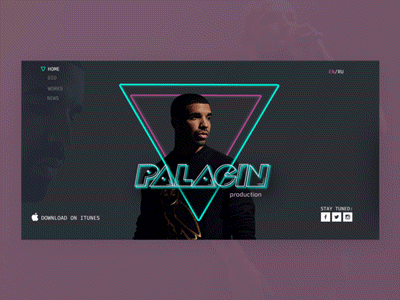 Musician personal website design interface malachite musician team ui ukraine ux web