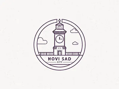 Novi Sad City city clean illustration new york novi sad patch simple town