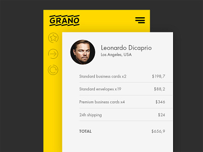 Day #17 - Receipt view 100 days of ui app finland helsinki receipt table ui yellow