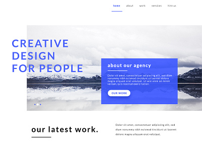 Clean Minimal Header clean design header minimal navigation photoshop psd site smooth website