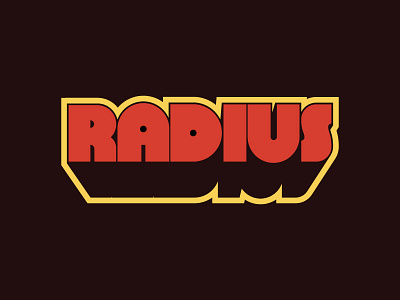Vintage Radius Movie Title chunky radius typography