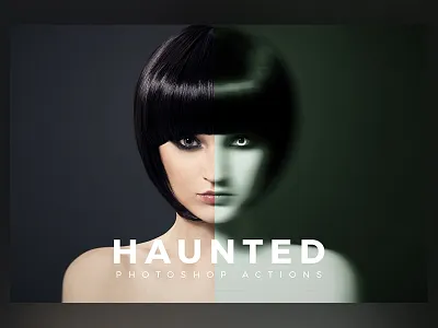 Haunted Photoshop Actions actions bundle doll fx ghost glitch haunted helloween paranormal photoshop presets spooky
