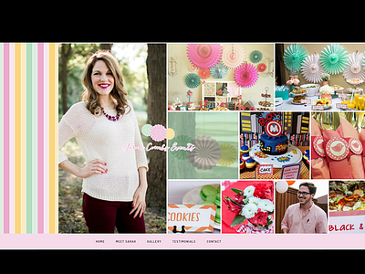 Sarah Combs Events green party pink responsive theme web website wordpress wordpress genesis yellow