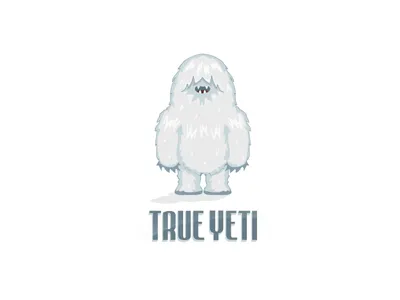 Modern True Yeti Logo Design (Sold) cold freeze ice logo logos mascot sale snowman yeti