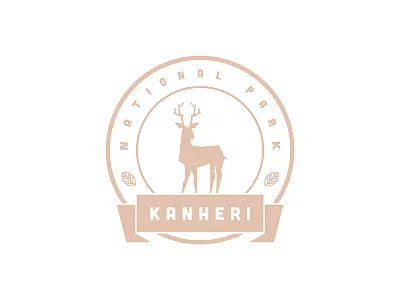 Kanheri Badge badge deer design illustration kanheri minimal national park