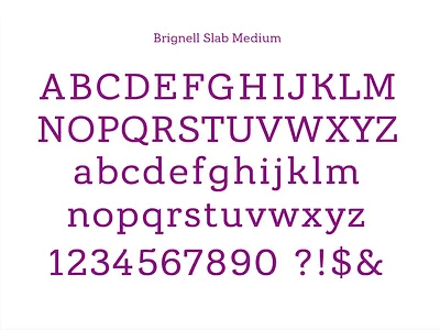 Brignell Slab Medium branding design font ibtype type typography