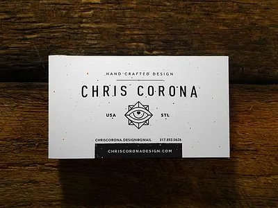 Business Cards business cards card chris corona grit grunge minimalism occult stl texture wood