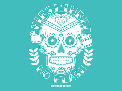 Rocktographers Sugar Skull film logo photography skull sugar skull tattoo