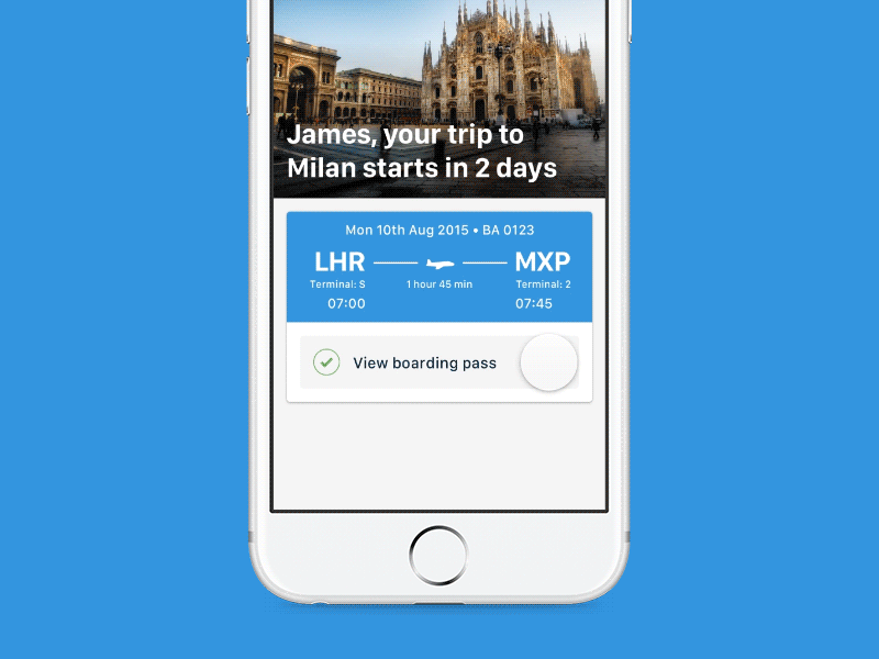 Boarding pass app boarding pass flight flights framerjs interaction ios next trip prototype travel