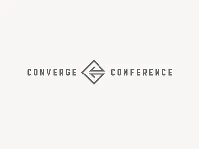 Converge Conference Rough Alternate 02 branding concept icon line art logo