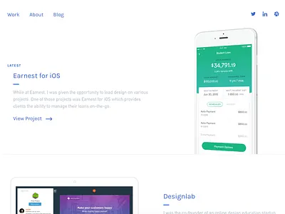 New Portfolio 2016 clean minimal portfolio sleek