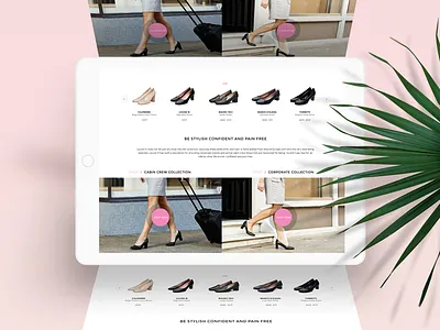 eCommerce website design branding ecommerce fashion feminine pink responsive responsivedesign shoes website websitedesign