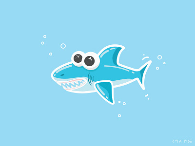 Shark Week 2016 bigblue blue bubble bubbles cartoon cincinnati fish ocean shark sharkweek