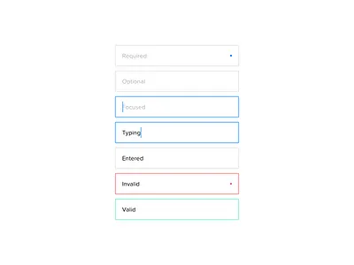 Input Experiments error field form framework guide icon input style success text ui ux