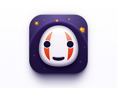 NoFace Man cute dark face flash icon japan lovely nofaceman spiritedaway star