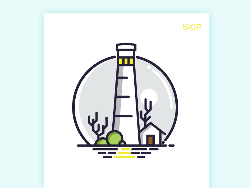 User Onboarding gif graphics illustration landing lighthouse mobile onboarding ui ux web