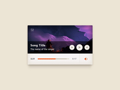 Mp3 Player clean cover gui kits mp3 mp3 player music player ui