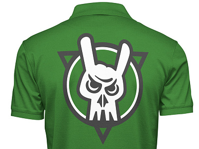 Polo for BDL exhibition eye finger illustrator logo polo rock scull tshirt vector