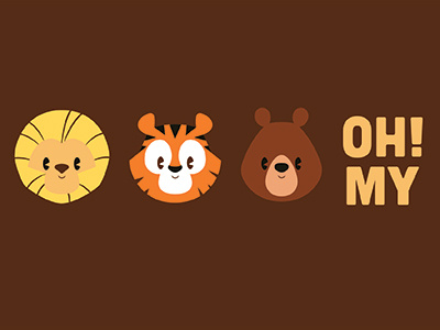 Lions & Tigers & Bears - Oh My! animal bears dorothy joachim berg lions tigers toon design toondesign wizard of oz