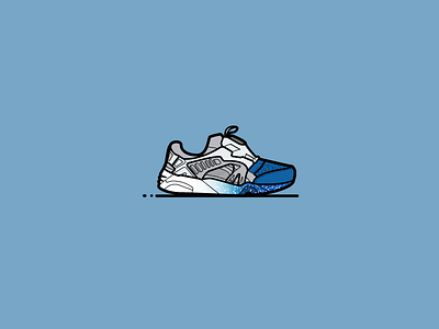 RF X Colette X Puma atlanta blue fashion icon illo illustration puma ronnie fieg shoes sneakerhead sneakers vector