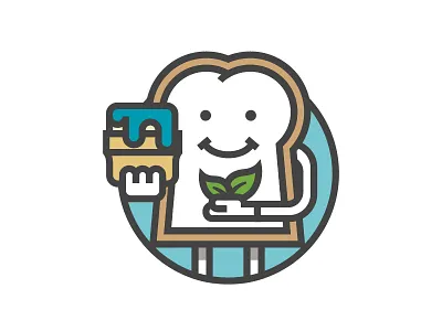 Toastguy concept logo patch toast