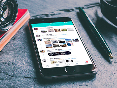 Activity feed activity app design graphic ui ux