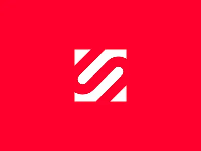 S is for Square design letter logo logotype monogram s square