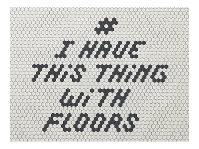 ihavethisthingwithfloor cgi custom floor font hex hexagon matrix type