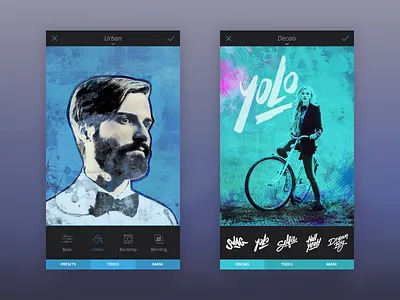Enlight app screens - retrospective app appstore camera create enlight icons ios photo photo editing screen